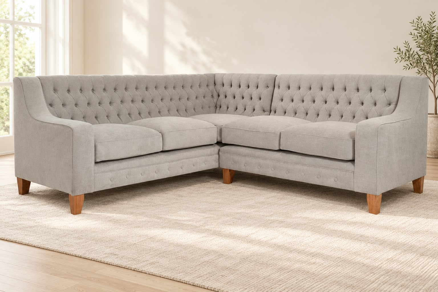 boton Sillón Esquinero Alma Capitoné